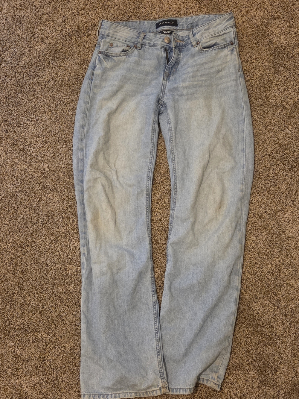 Aeropostale Light Blue Wide Leg Jeans
